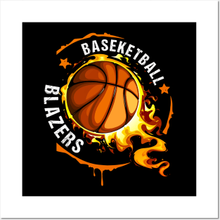 Graphic Basketball Name Blazers Classic Styles Posters and Art